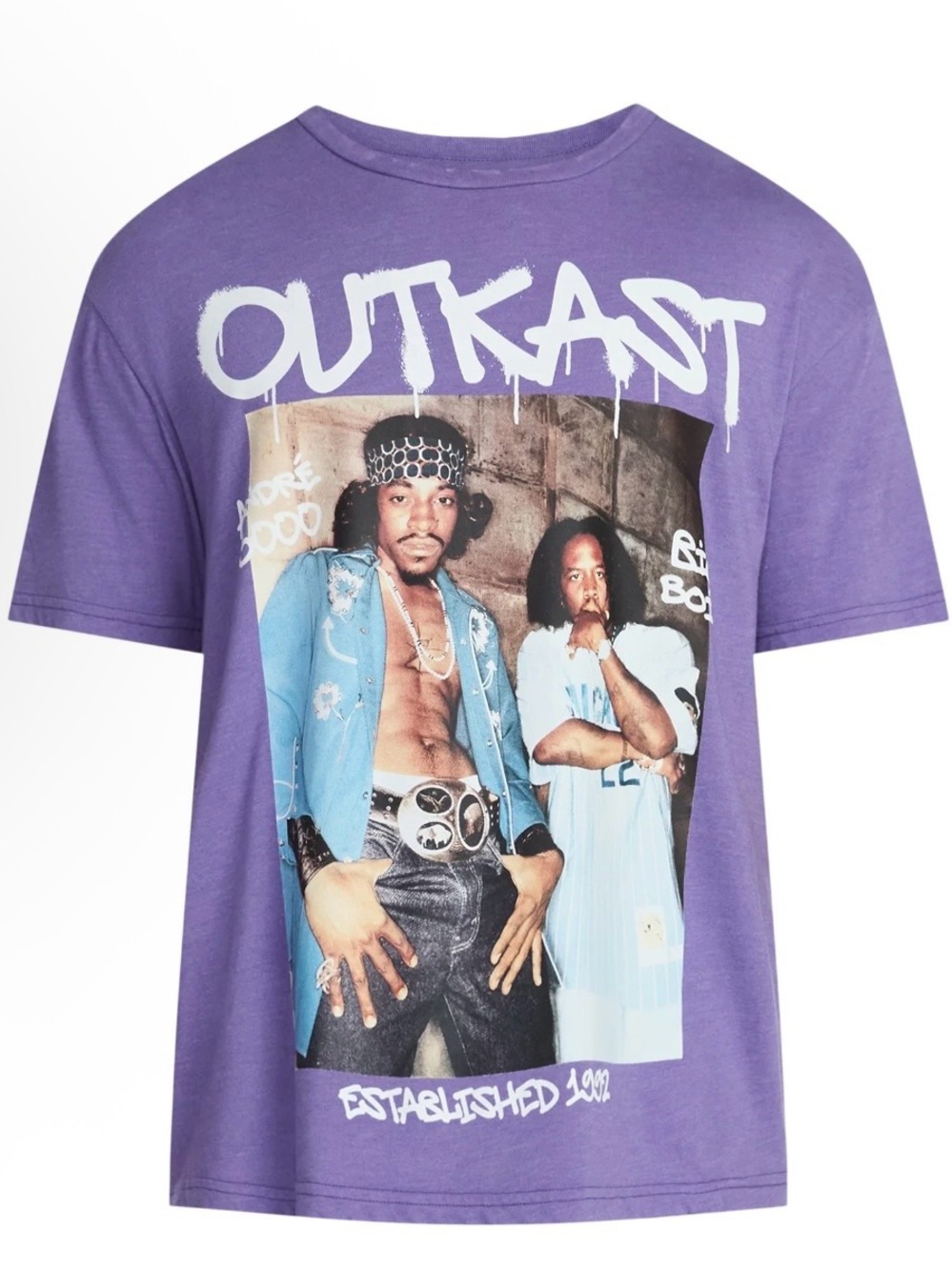 Outkast Graphic Tee - Purple Men's Short Sleeve Shirt